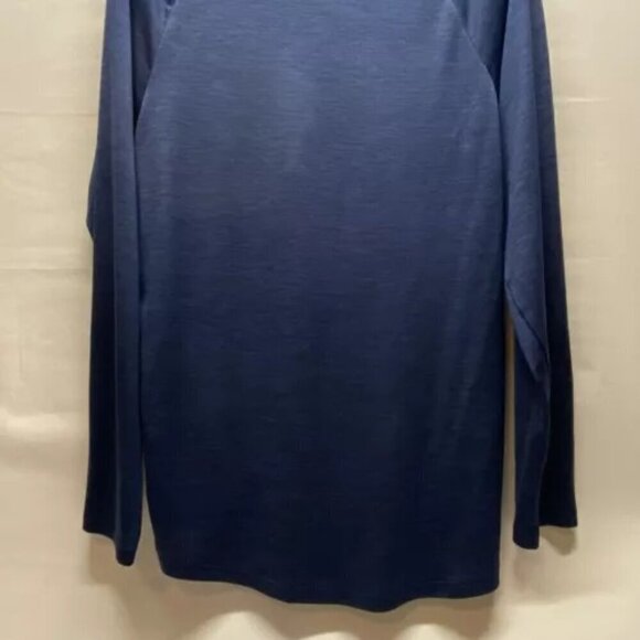 Under Armour Heat Gear Unisex Medium Heathered Navy Stretch Loose Fit EUC - Picture 6 of 9